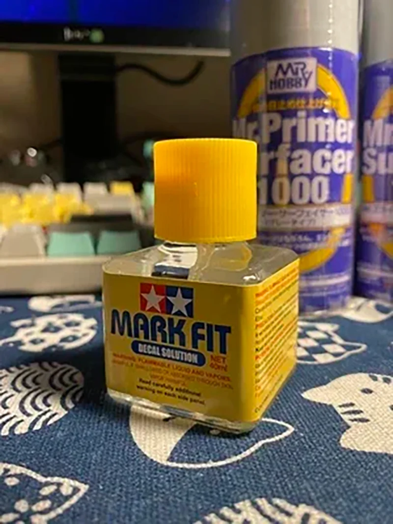 Original Tamiya Mark Fit Decal Solution Decal Softer Adhensive 40ml 87102 87135 87176 for Assembly Model Hobby Building DIY