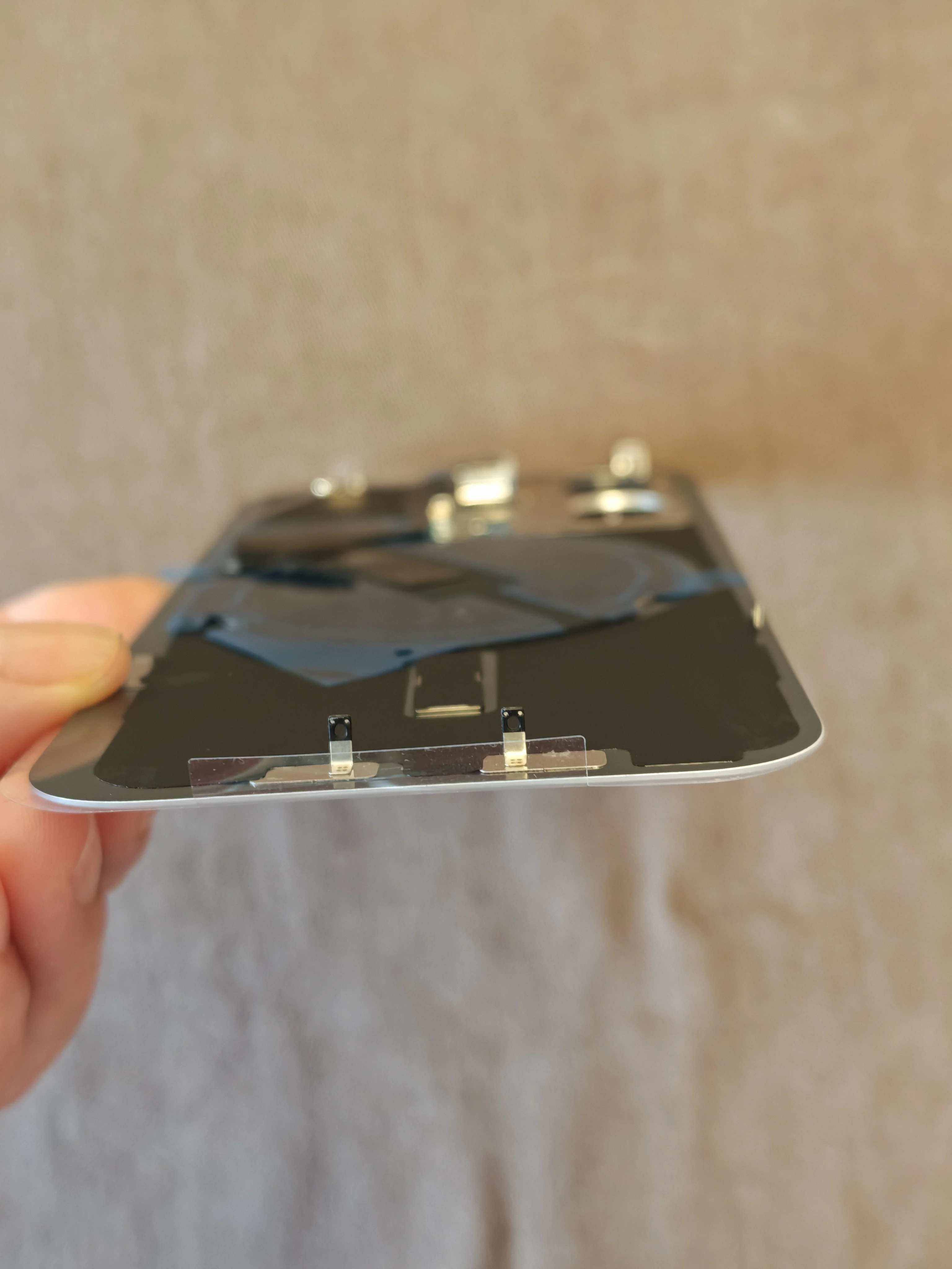 Whole Sale Replace for 15Pro Back Glass with Wirelee Cable with Flashlight image 4