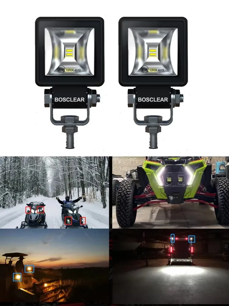 

LED Work Light Waterproof Angel Eyes Lamp For Motorcycle Offroad Car Boat ATV UTV Dune Buggy Jeep Agricultural Machinery Vehicle