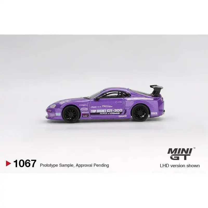PreSale MINIGT 1067 1:64 Toyota Supra A80 Top Secret GT 300 Top Secretสีม่วงDiecastรถคอลเลกชันรุ่นของเล่น