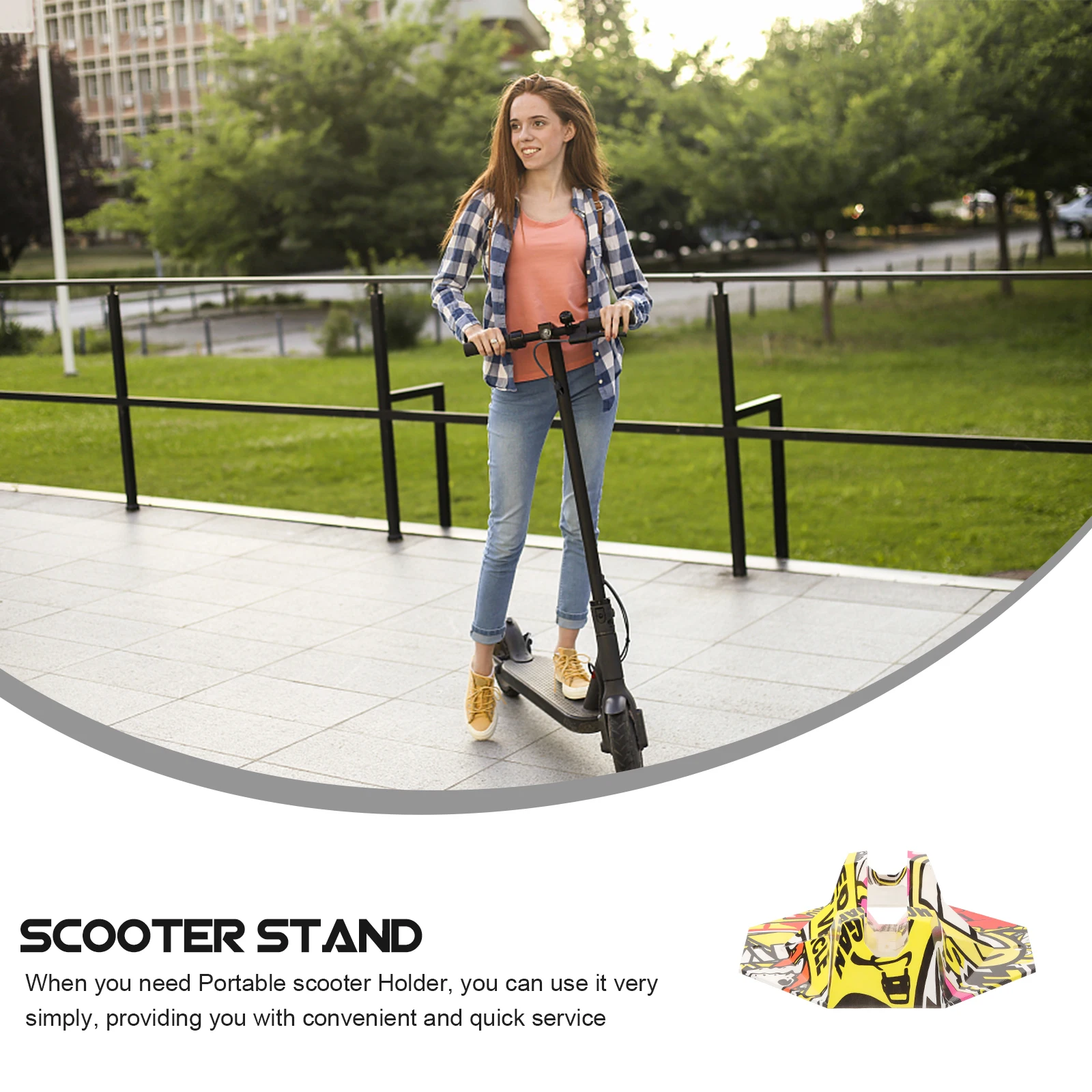 

1Set Reliable Plastic Scooter Holder DIY Stand for Electric Scooters Strong Durable Easy to Clean Electric Scooter Accessories