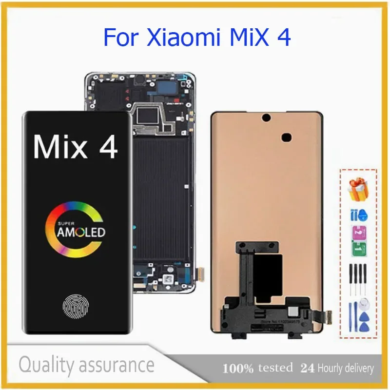 

OLED Display For Xiaomi Mi Mix 4 Mix4 LCD Display Touch Screen with Frame Digitizer Replacement Assembly Repair Parts Phone