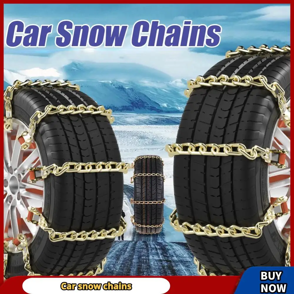 Car Winter Snow Chains Iron Snow Chain Non-slip chain Anti Skid Powerful Tire Wheels chain Truck Suv 1t snow chains car Supplie