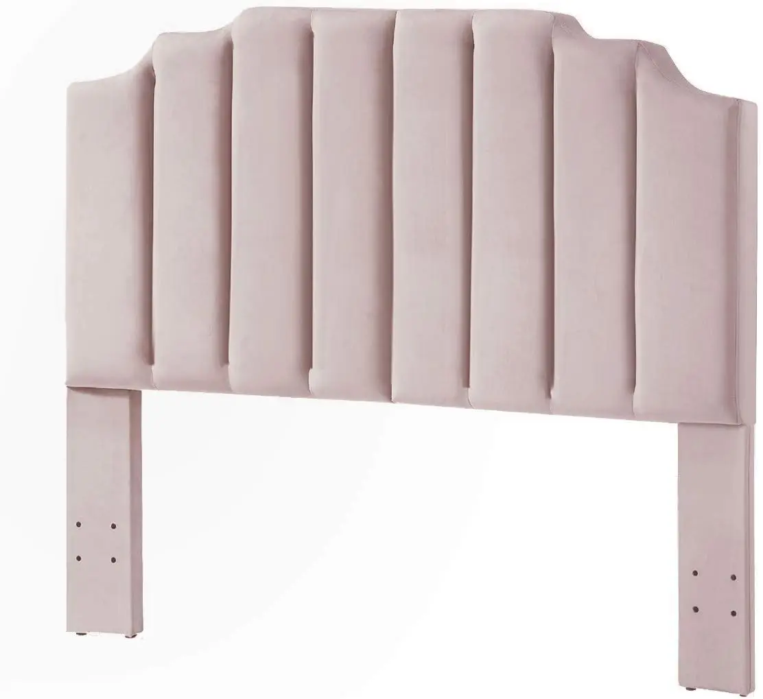 Pink Velvet Upholstered Queen Size Headboard Full Size Headboard,Tufted Headboard for Queen Bed Full Bed,Modern Vertical Ch