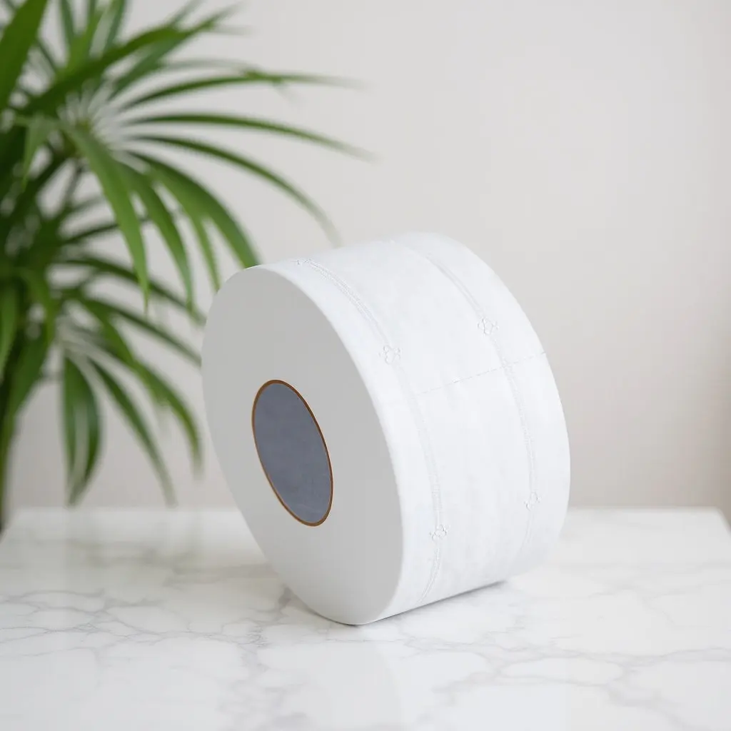 

Wood Pulp Large Roll Toilet Paper Ultra Soft Strong Absorbent Daily Necessity for Home Office Workshop Dormitory