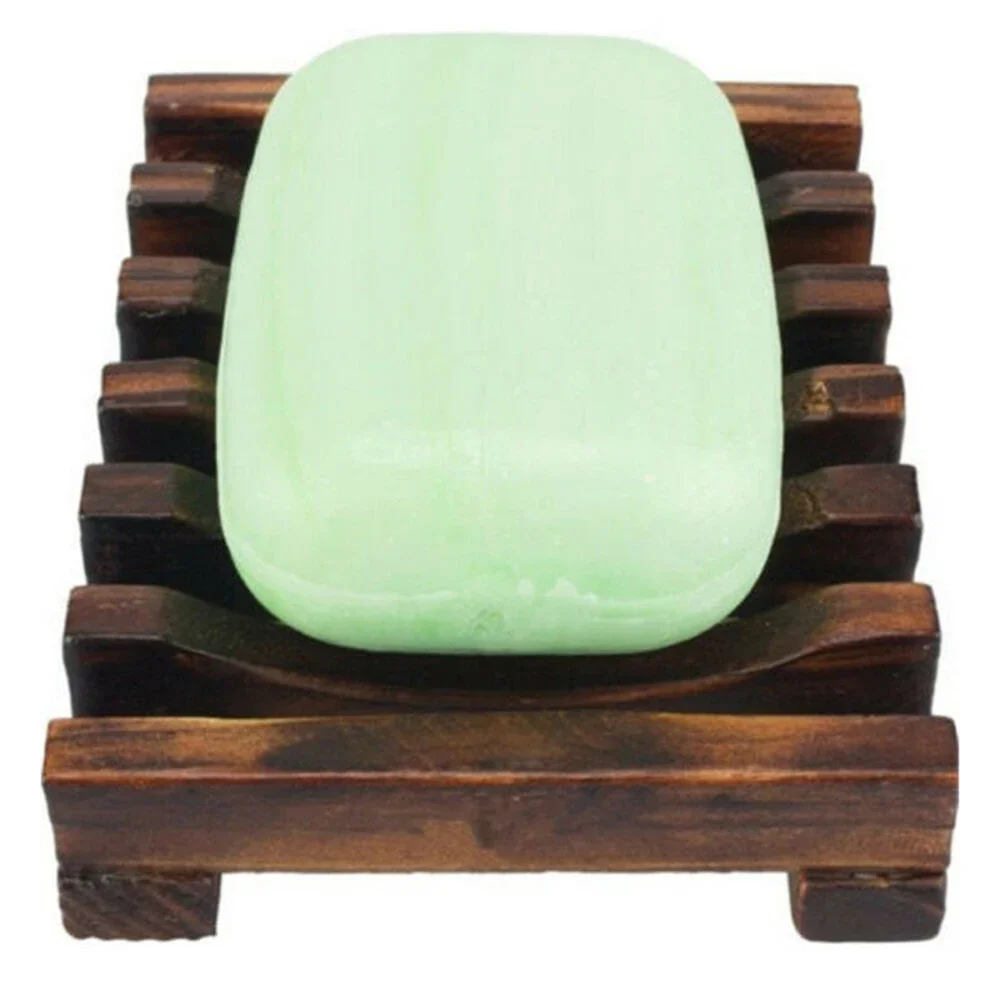 

3pcs Retro Soap Dish Holder Soap Natural Wood Dish Waterproof And Anticorrosive Decor Sink Toilet Bathroom