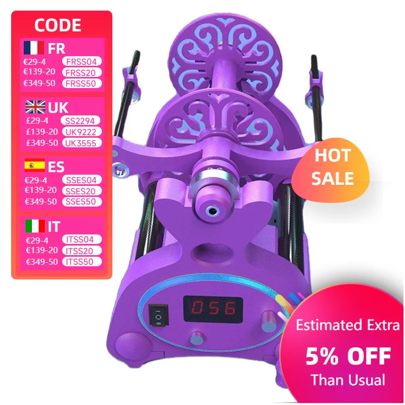 

AC100-240v бытовой цифровой дисплей мини электрический прялка шерстяное волокно скручивание вперед и назад бесплатная установка