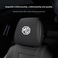 Car Seat Headrest Nappa Leather Protective Pad Dust Cover For MG HS MG4 EV Cyber X MARVEL R ZS ES5 ONE Cyberster MG3 MG5 MG7 MG6