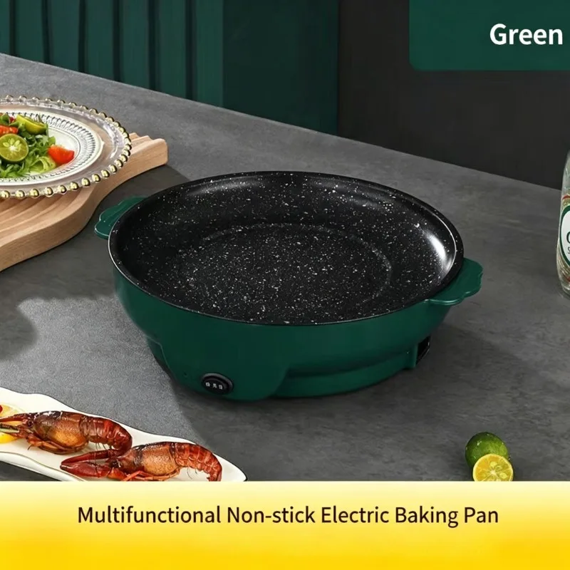 

Multifunctional Non-stick Electric Griddle, Smokeless Korean BBQ Grill & Fry Pan, All-in-one Mini Household Electric Pan