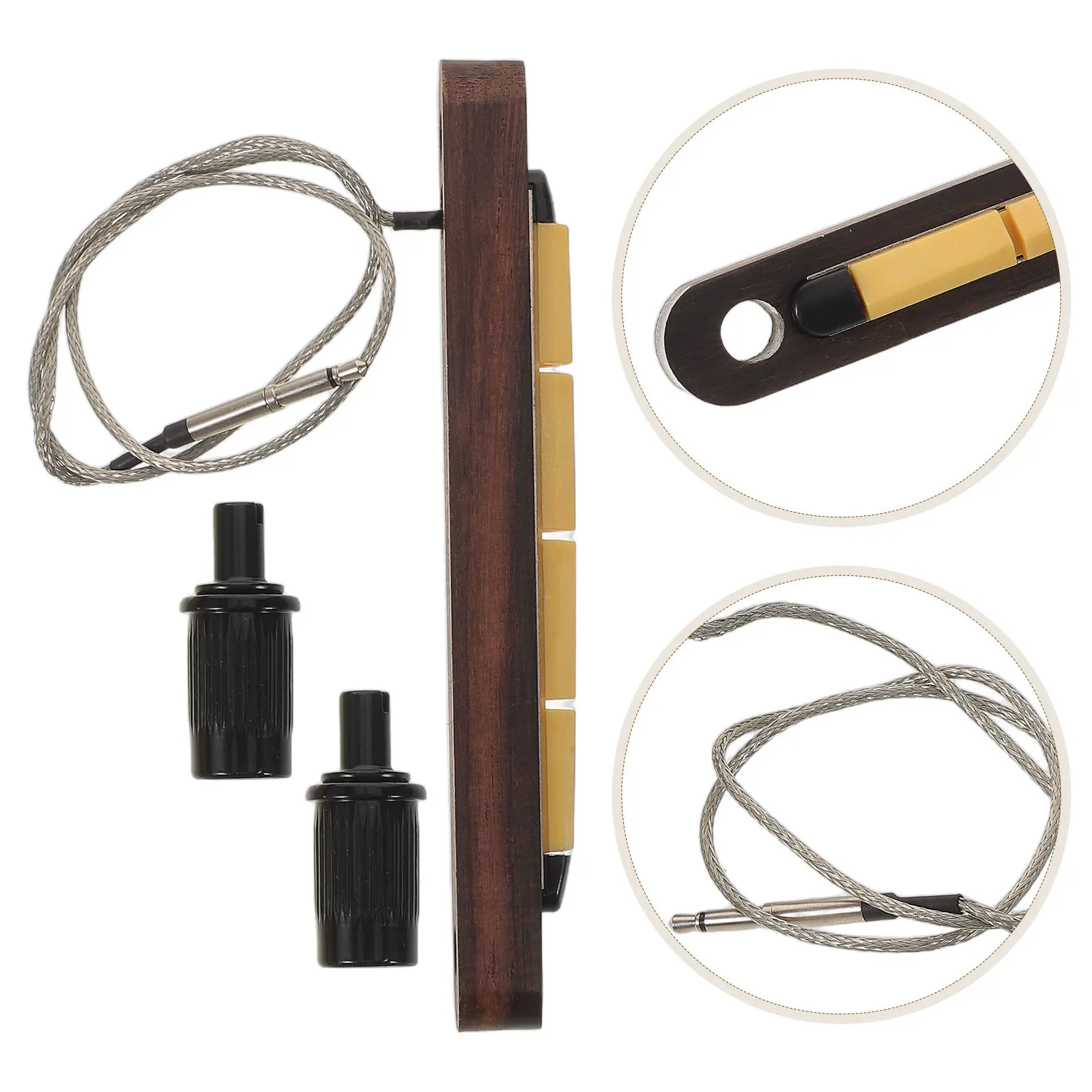 

Комплект: 4-струнный акустический бас-гитарный пьезо-датчик с деревянным седлом для усилителя и студийной записи