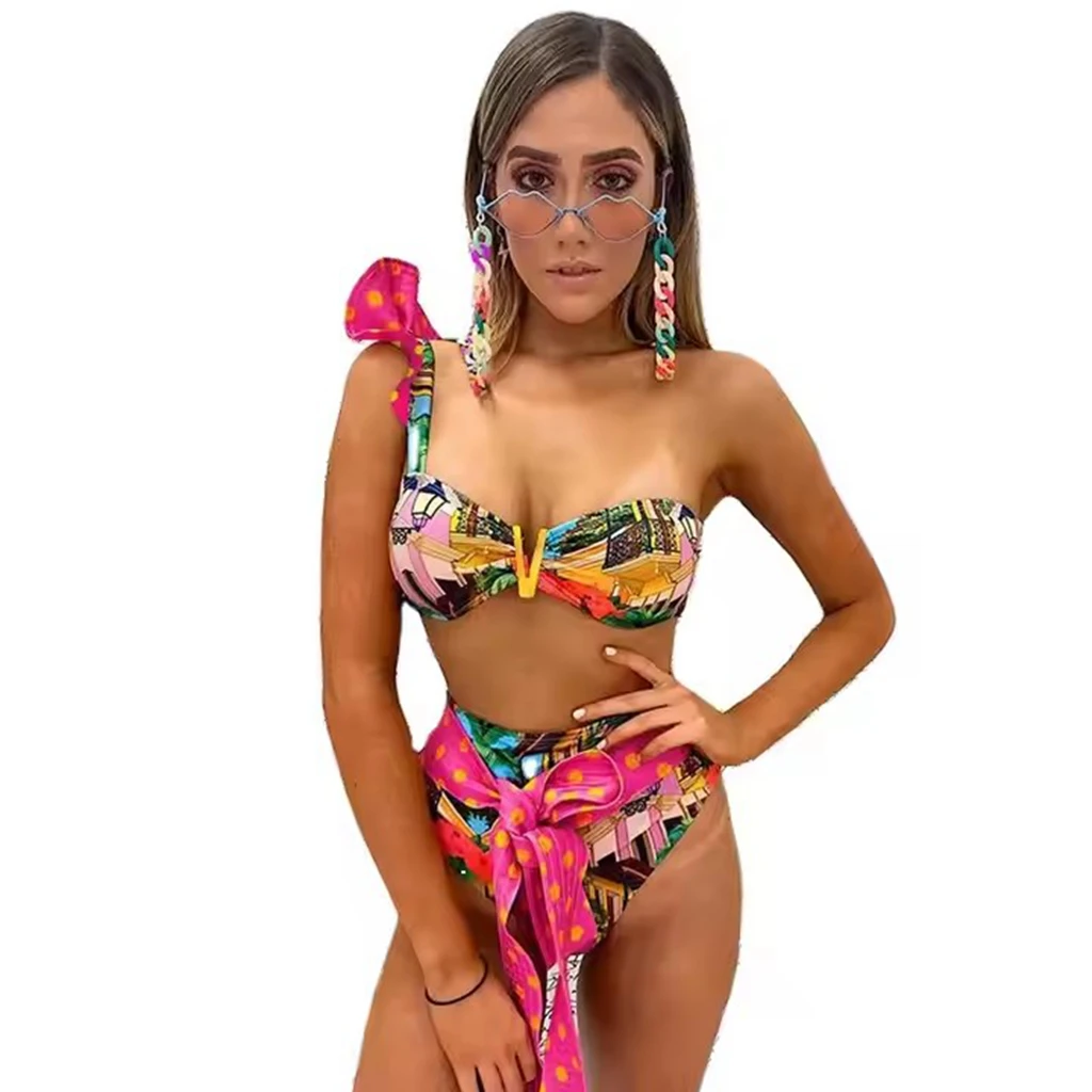 

2025 Sexy Push Up Micro Bikini Women Swimsuit Female Swimwear High Waist Bikinis Set Brazilian Beach Wear Bathing Suit Biquini