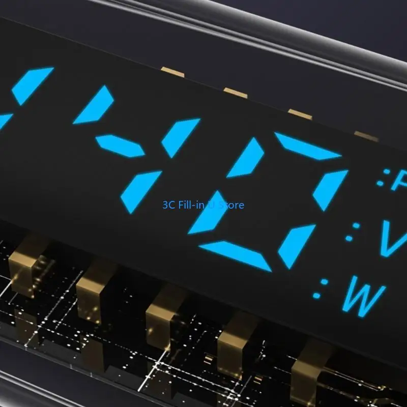 G8TA transparenter USB -Typ -C -Männlichkeits -Adapter mit Digital Display 140W Power Ladegerät 40Gbit / s