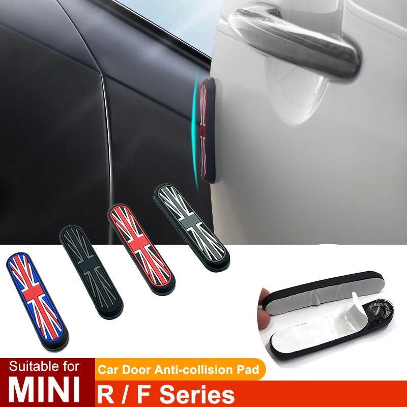 Para mini one cooper s jcw r55 r56 r60 r61 f54 f55 f56 f57 f60 almofada protetora da porta do carro tapete decorativo adesivo acessórios
