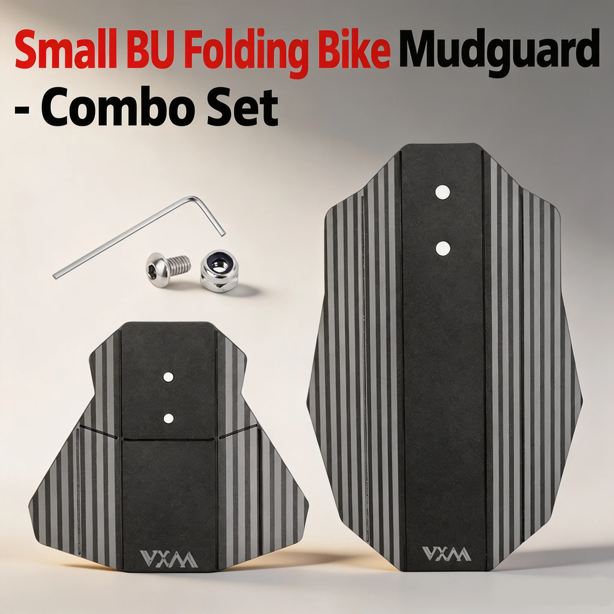 VXM folding car fender small cloth extension mud guard, universal front and rear wheel quick-release mud guard, common type