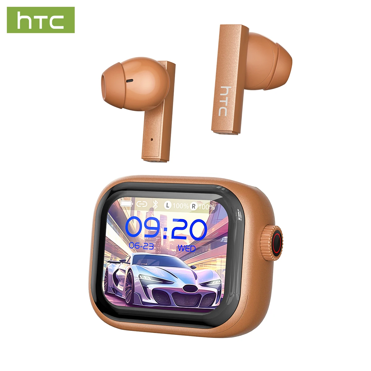 HTC NE40 TWS Bluetooth 6.0 AI Real-time vertaling ENC Ruisonderdrukking 48 uur speeltijd IPX5 Waterdicht LED-display Hi-Fi audio