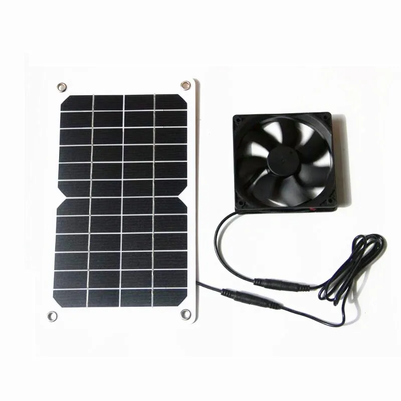 Buheshui 20w Solar panel Ladegerät Solar ventilator Haustier Abluft ventilator Huhn Hund Katze Luftstrom ventilator