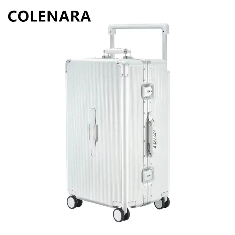 

COLENARA Cabin Luggage Women's Boarding Box Men's Password Box 24” Trolley Case USB Charging 20 Inch Carry-on Travel Suitcase