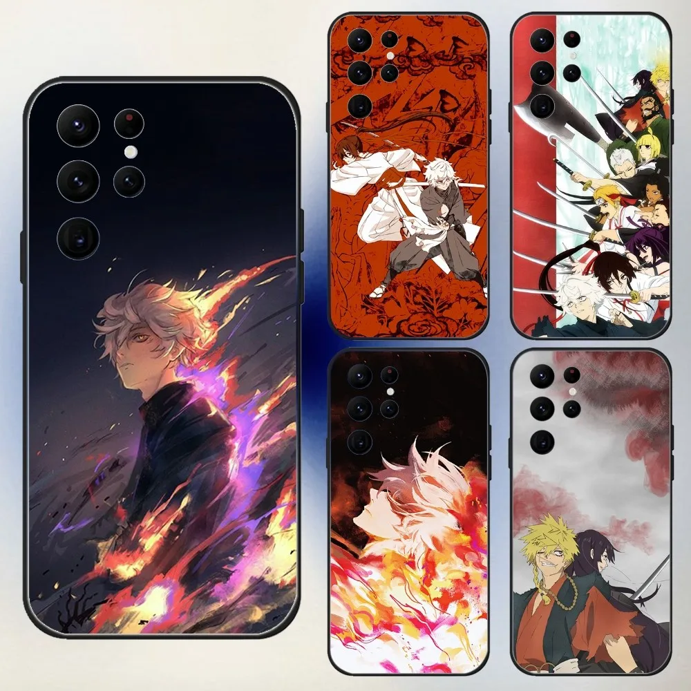 Hell S Paradise Jigokuraku Phone Case For Samsung S24,23,22,30,21,10,9,Ultra,Plus,Lite,FE,5G Black Soft Case