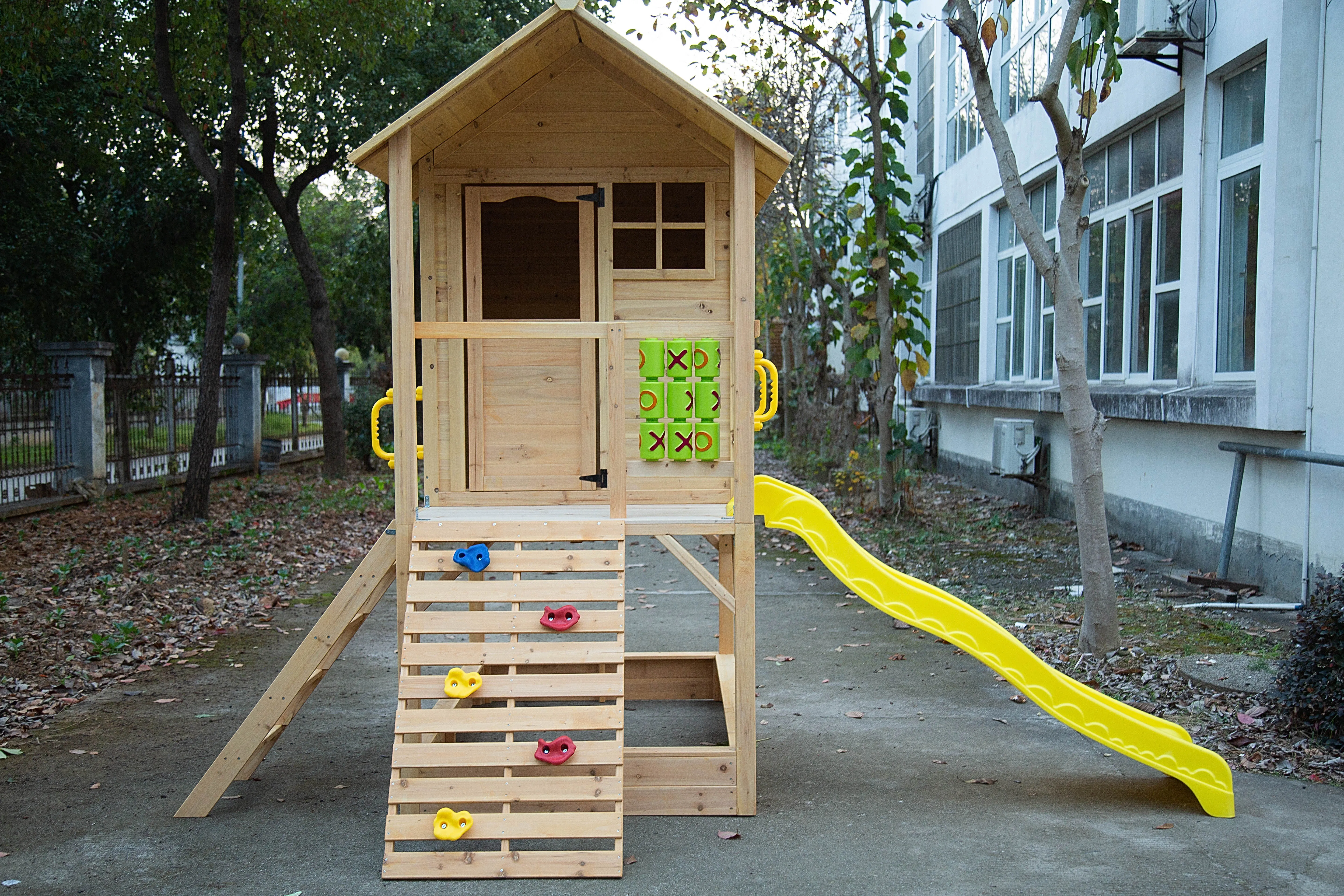 Kinder-Holz-Spielhäuser für de – Kids Outdoor Wooden Playhouse Bewertung und Preis
