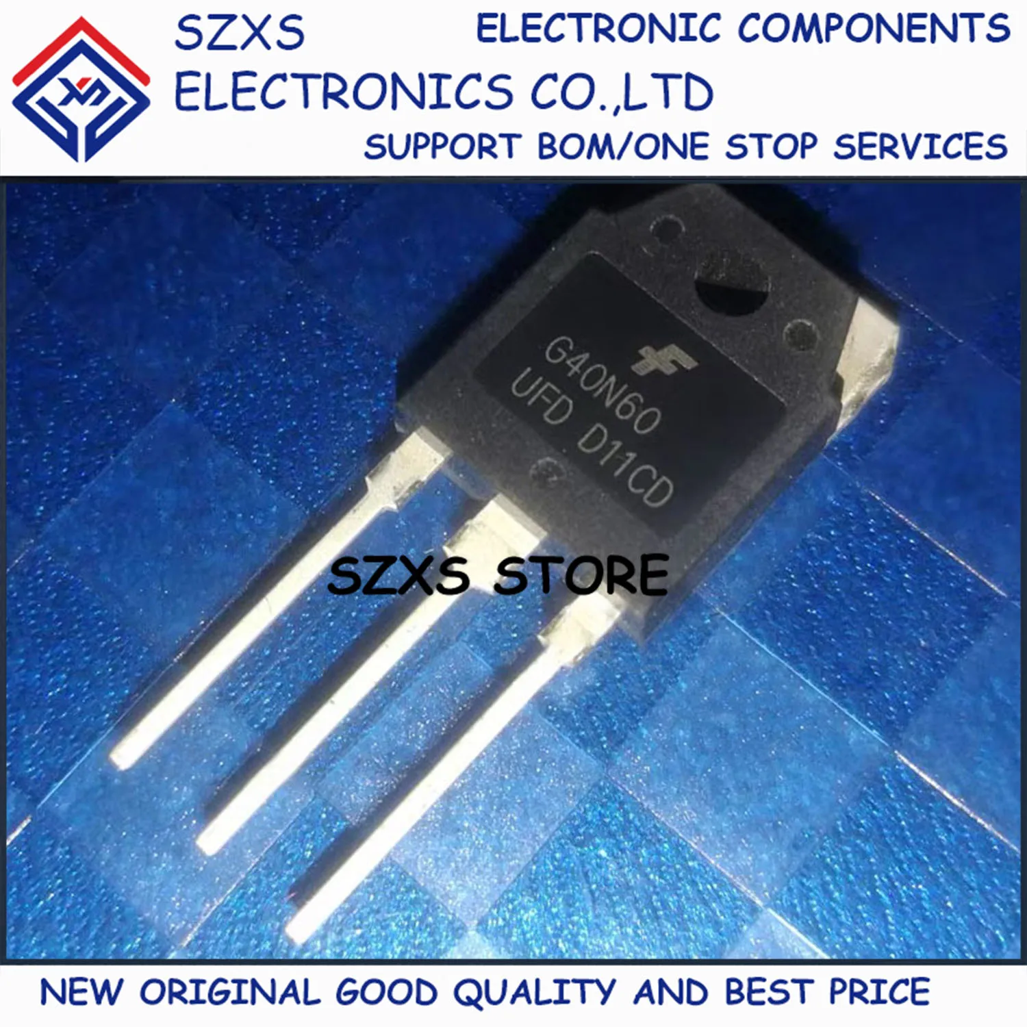 

New Original 10Pcs G40N60UFD SGH40N60UFDTU TO-3P 600V 40A IGBT Transistor In Stock Electronic Components Good Quality
