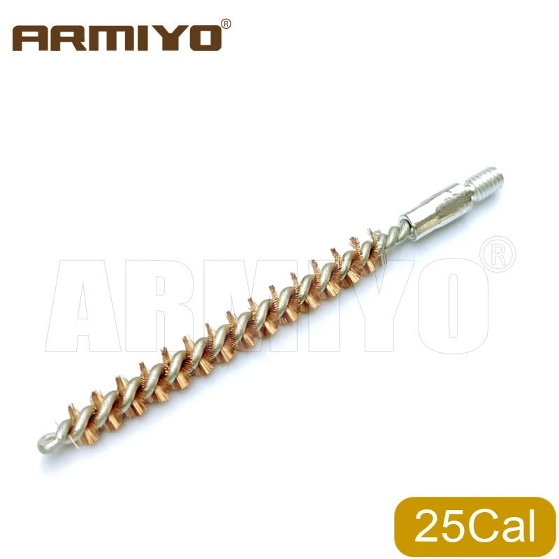 Armiyo Großhandel 100Pcs/Pack.17Cal.22Cal.30Cal.38Cal 12GA G Bohrung Reinigung Bronze Pinsel Jagd Gewinde 5-40 8-32 5/16 "-26T – Detail 11