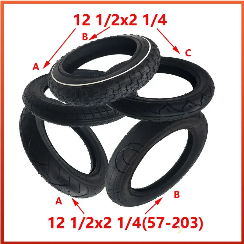 12 inch inner and outer tires 12 1/2 X 2 1/4, 12 1/2x2 1/4 (57-203), tires for electric scooters and electric bicycles