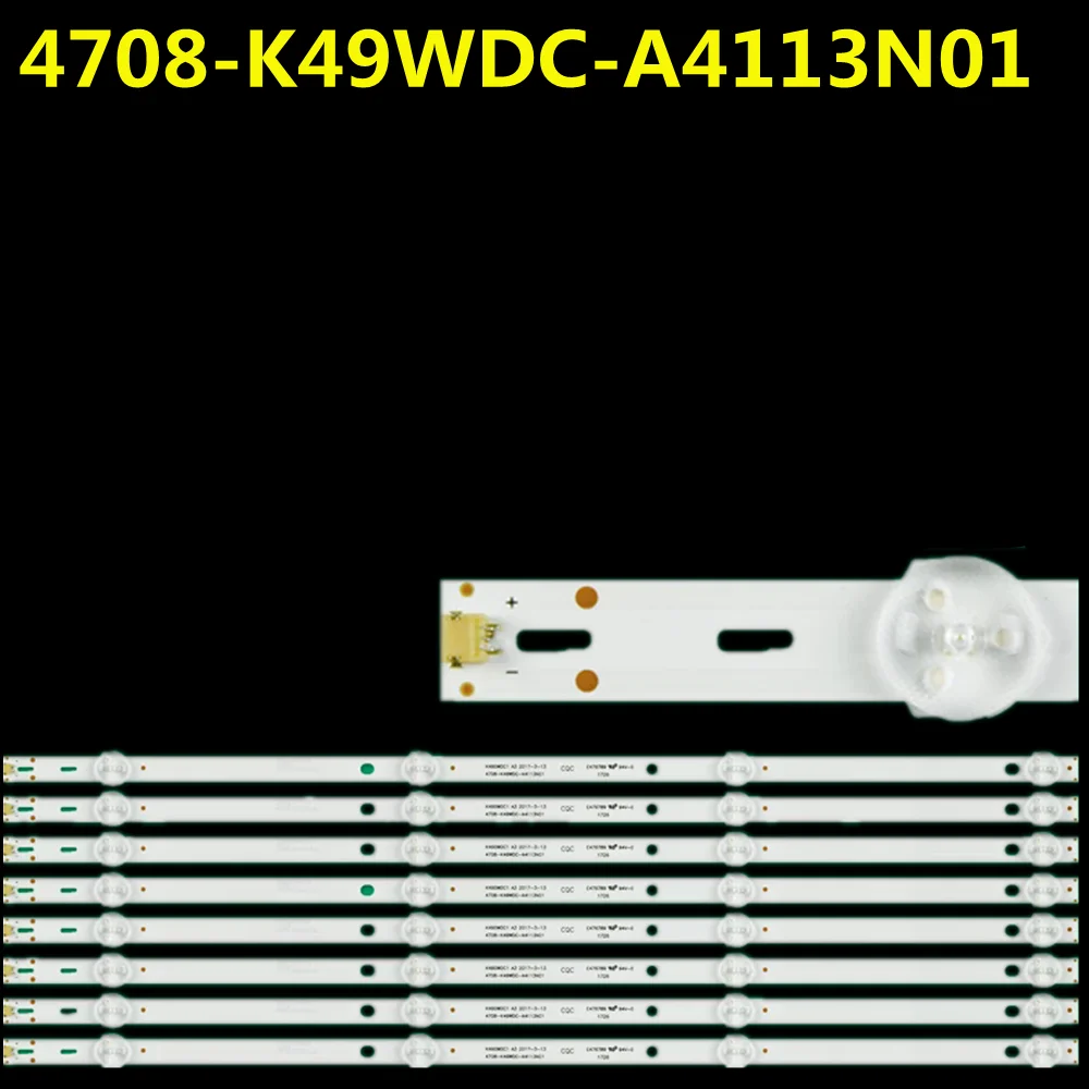 40 PCS/lot LED Backlight strip for 49U5070 49PUF6032 49DL4012N K490WDC1 A4 4708-K49WDC-A4113N01 A2213N01 K490WDC2 U49V870VKE