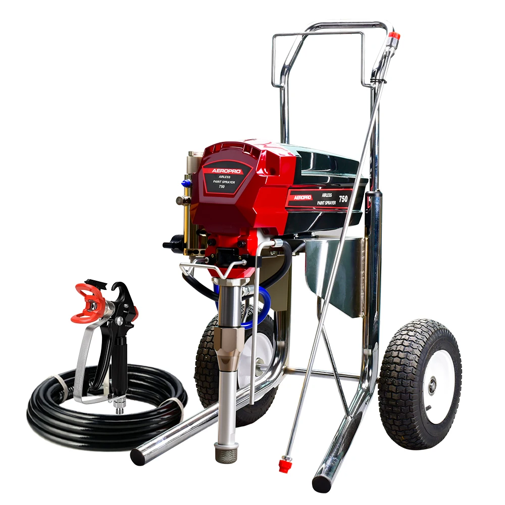 AEROPRO 750 High Pressure Airless Paint Sprayer Putty Painting Powerful Spraying Wall Roof Painter Machine