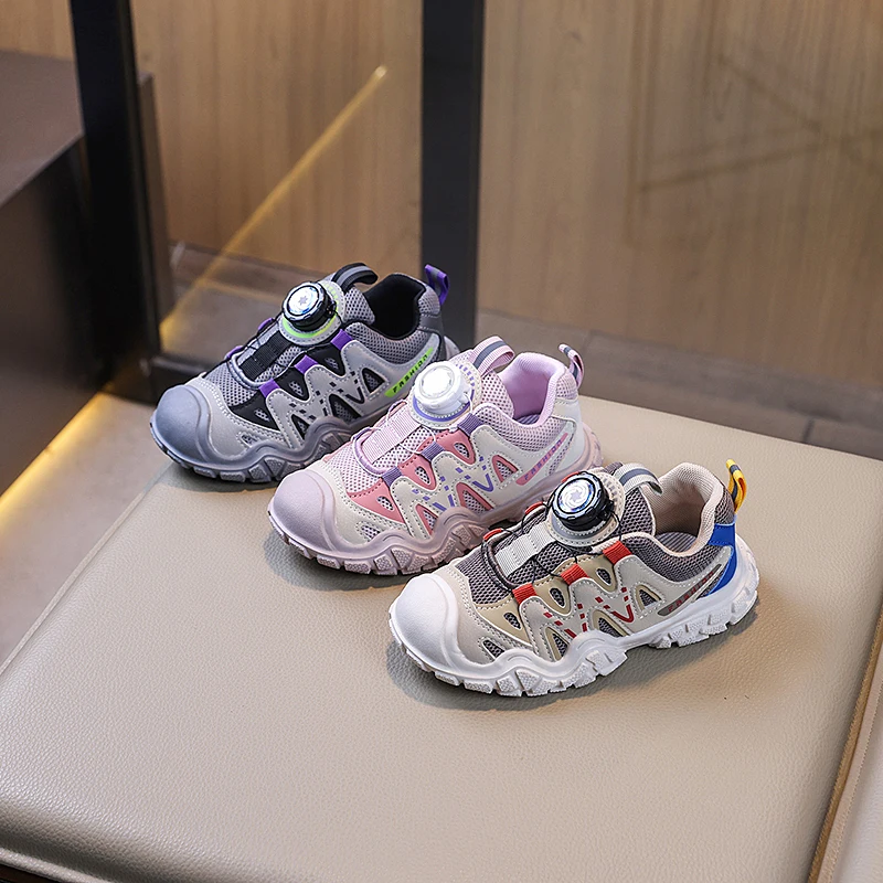Children's Fashion Sports Shoes Girls Boys' Running Shoes Mesh Comforthable Soft Outdoor Kids Casual Tennis Light Sneakers Shoes