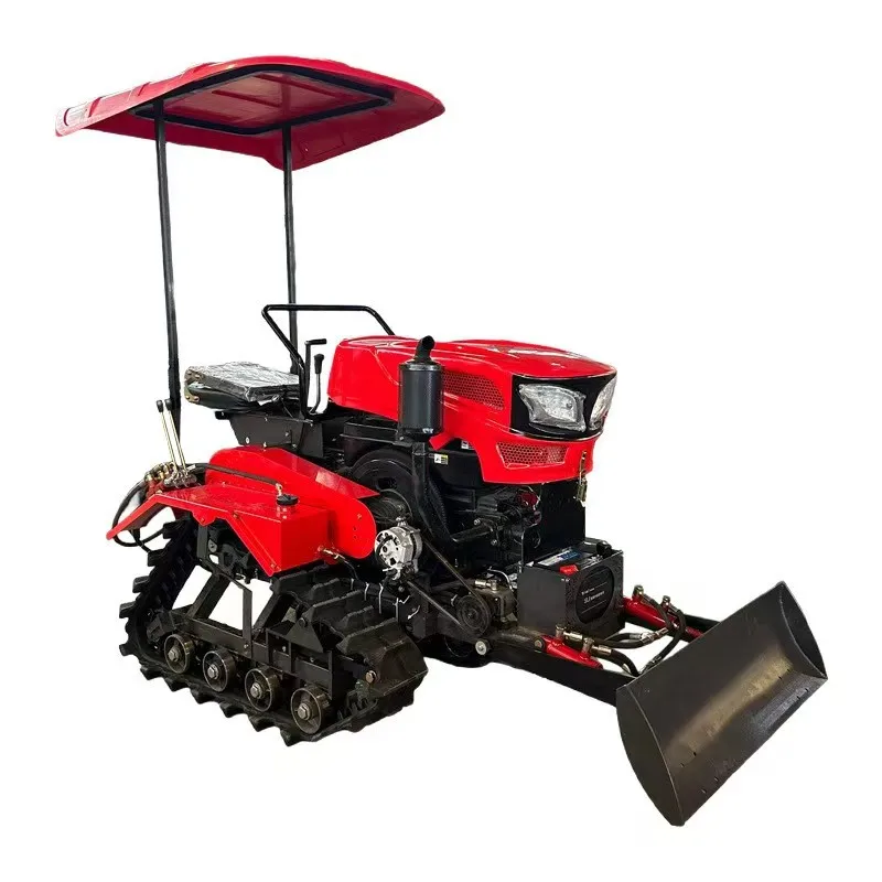 Mini tractor ride on garden farm equipment with rotary tiller machinery factory supply