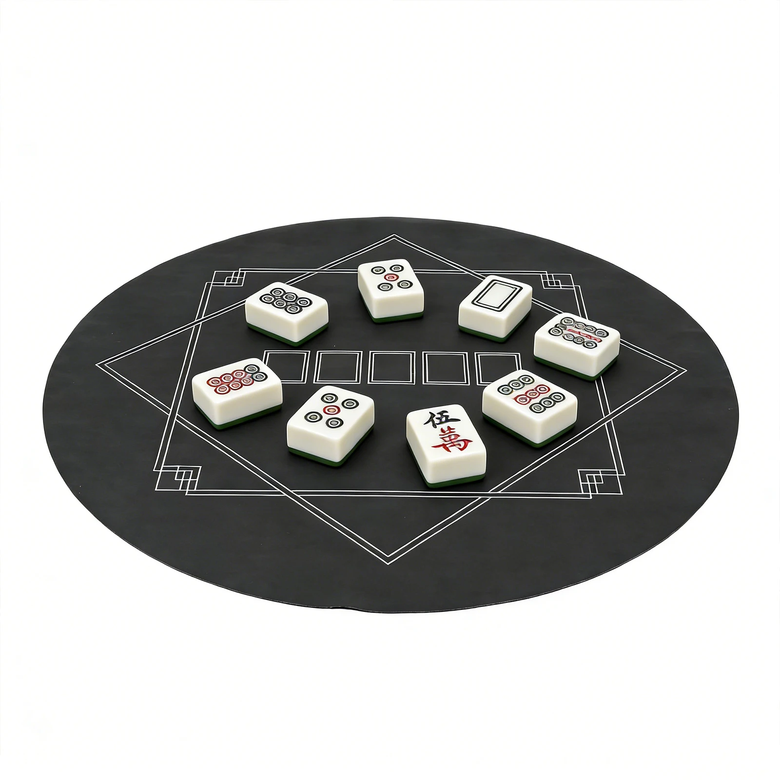 

120x120cm Folding Poker Table Topper Diatom Mud Water-Resistant Mat for Mahjong Poker Card Table Gaming Topper Surface Home Use