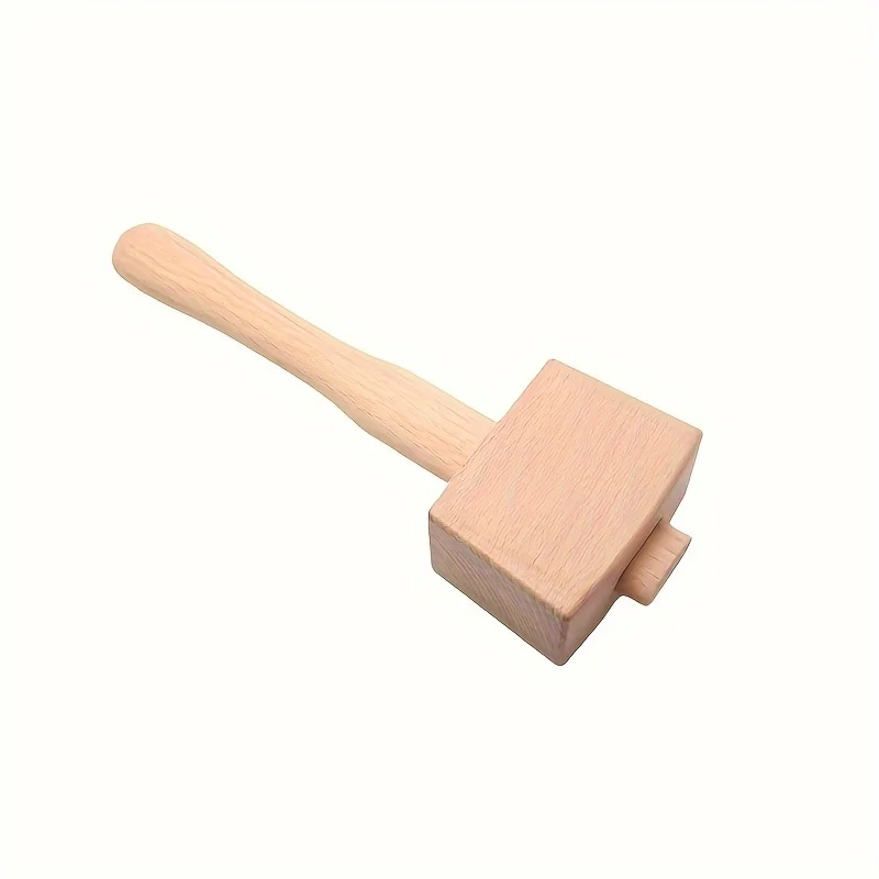 Holzhammer, ergonomischer Griff, Mehrzweck-Holzhammer für Holzbearbeitung, Lederhandwerk, Eiszerkleinerung, robust und langlebig – Detail 6