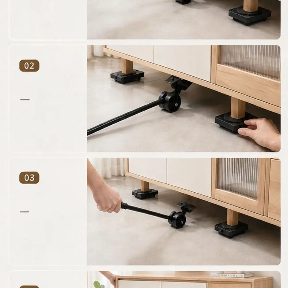 Efficient Furniture Mover Kit Steel Lifter With Rollers For Dongzhe Home Appliance Moving Labor Saving Handy Tool view 3