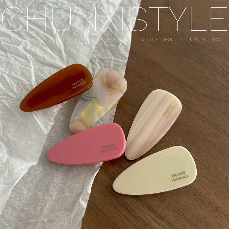 

Acetate Duckbill Hair Clip Korean 2026 New Side Bangs Clip for Women Non Slip Breathable Strong Hold Lightweight Cute Daily Use