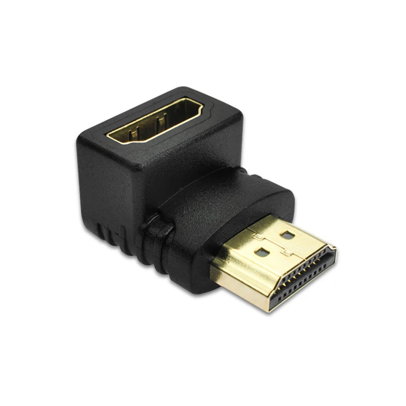 HDMI-compatibleI wtyk męski do HDMI-kompatybilny Adapter żeński 90 stopni 270 stopni kąt z wejściem HDMI Extender konwerter dla HDTV