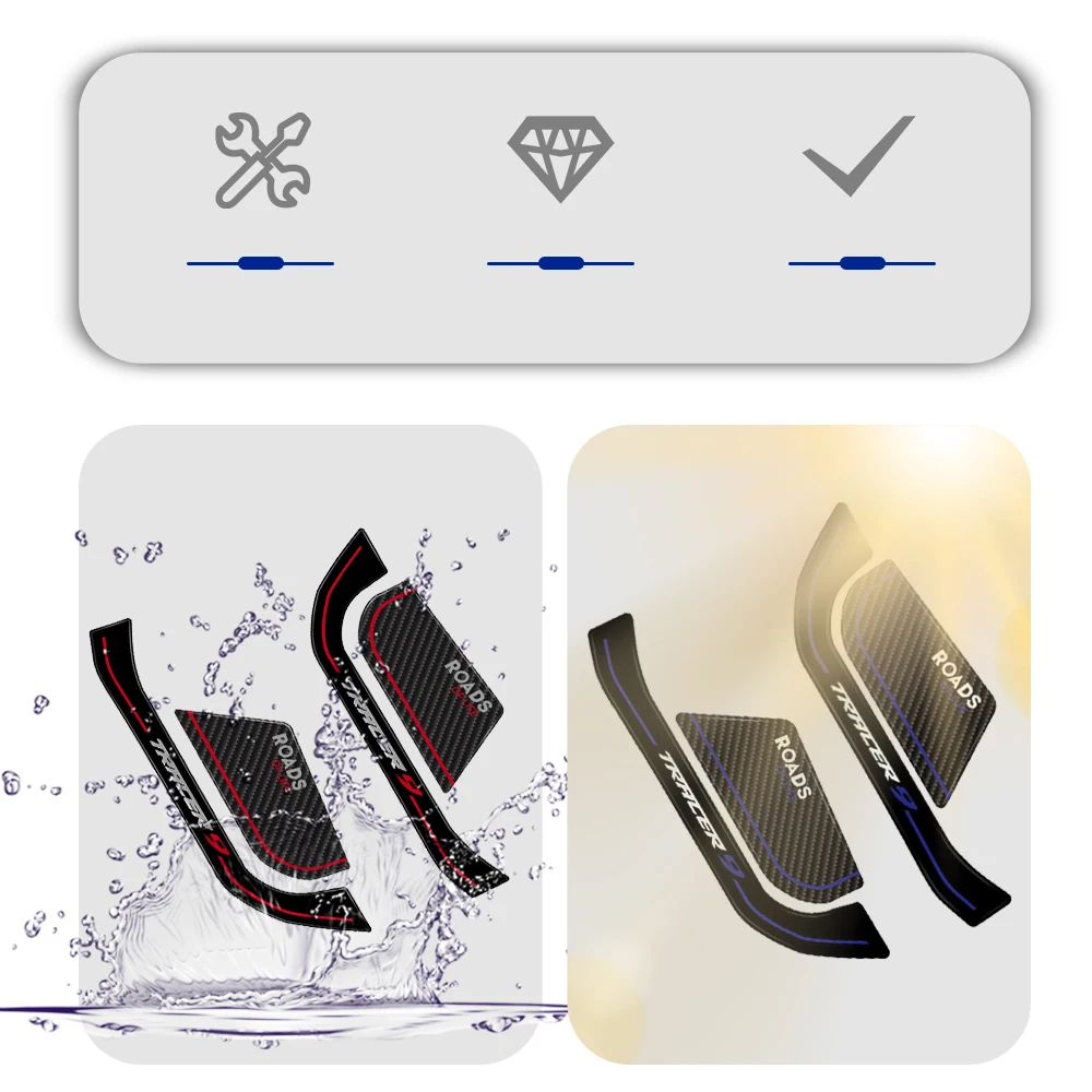 Tracer 9 2023 Motorcycle Handguards 3D Gel Epoxy Resin Stickers Accessories for Yamaha Tracer 9 Tracer 9GT 2022 2023