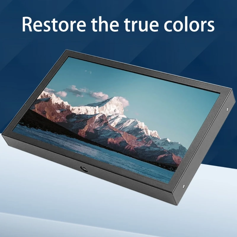 True Colored 7in Display Monitor Support HDTV-compatible VGA AV DC12V Power Wide Compatibility For Multimedia Setups