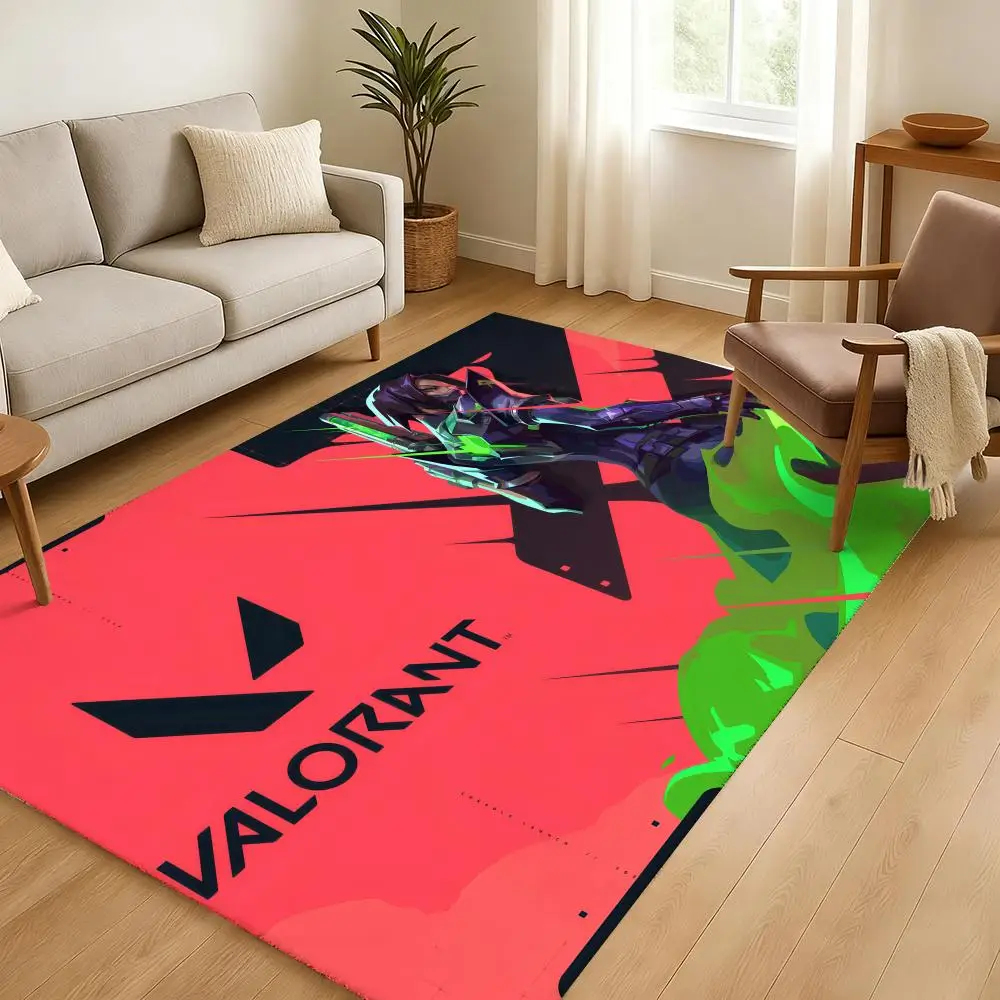

Коврик для пола V-ValorantS, мягкий, утолщенный, нескользящий, для гостиной, домашнего декора, фланелевые коврики