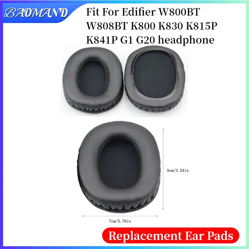 

Earpads for Edifier W800BT W808BT K800 K830 K815P K841P Headphones Earmuff Ear Pads Cushion Cover Sleeve Memory Foam Pads
