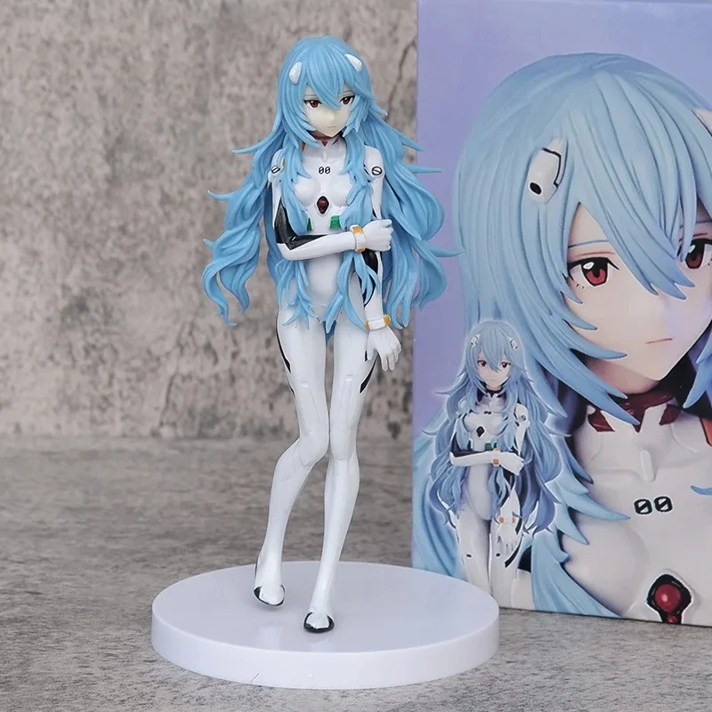 17 سنتيمتر إيفا أنيمي الشكل Ayanami ري Shokugan الشعر الطويل إيفانجيليون ألعاب شخصيات الحركة للأطفال هدية تحصيل نموذج بولي كلوريد الفينيل
