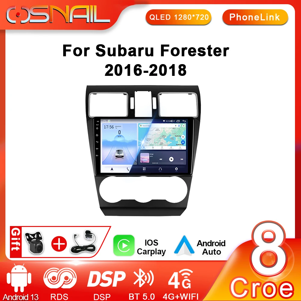 

2din Android Auto Radio For Subaru Forester WRX XV 2016-2018 CarPlay Screen Car Multimedia Video Player Stereo BT GPS Autoradio