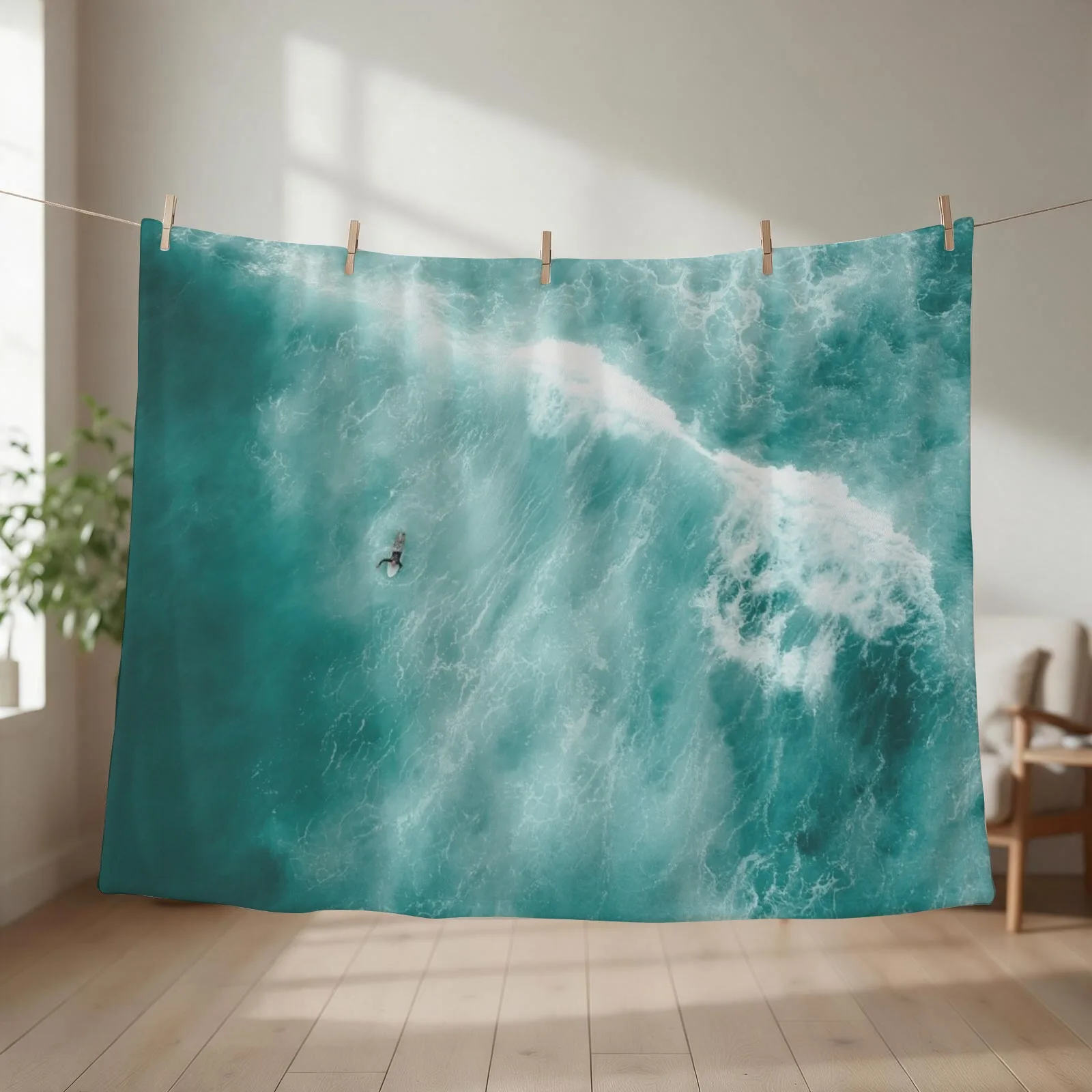 Surfer Surfing Bondi Beach Throw Blanket decorative Heavy blankets ands sofa bed Blankets