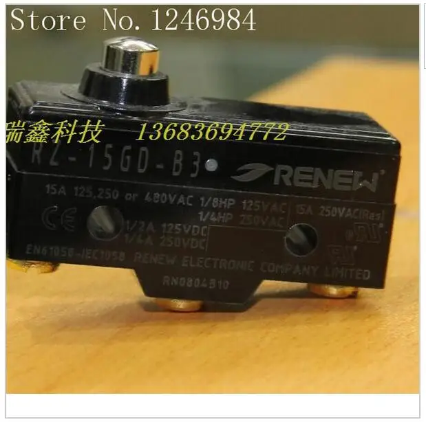 [SA]Electronic big trip  micro Bluebird limit  reset switch RZ-15GD-B3--20pcs/lot