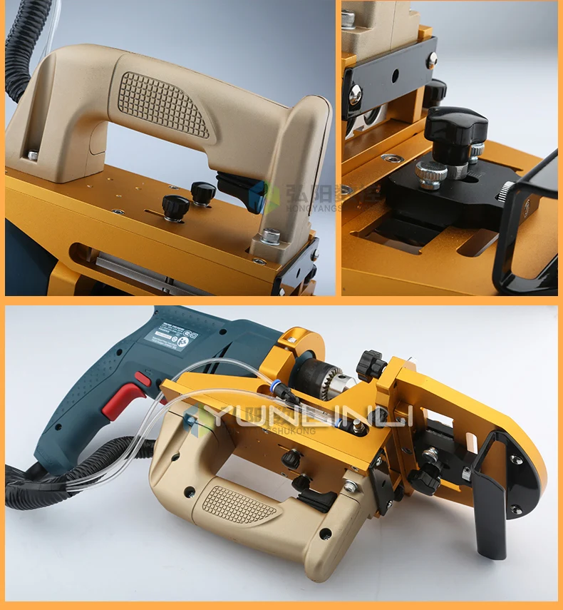 Side Hole Punching Machine CNC Plate Type Cutting Machine Woodworking Pneumatic Puncher Three-in-one Horizontal Drilling Tool HY