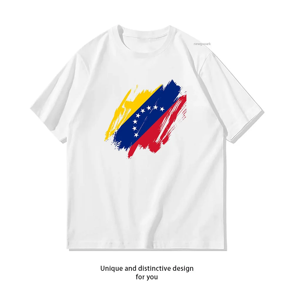 Camiseta clásica de Venezuela República Bolivariana de Venezuela para mujer y hombre, camisetas informales de verano con estampado de algodón, camisetas de manga corta