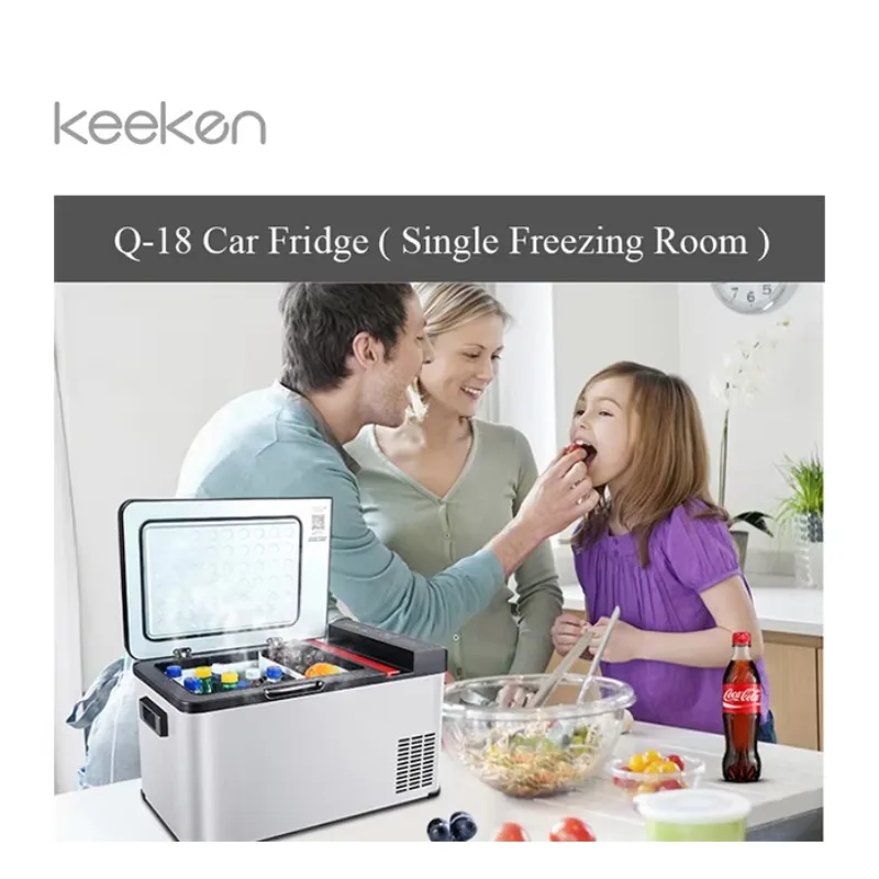 TULX Mini Car Fridge Cooler 12 V  Compressor Portable Car Fridge Freezer for Camping Travel