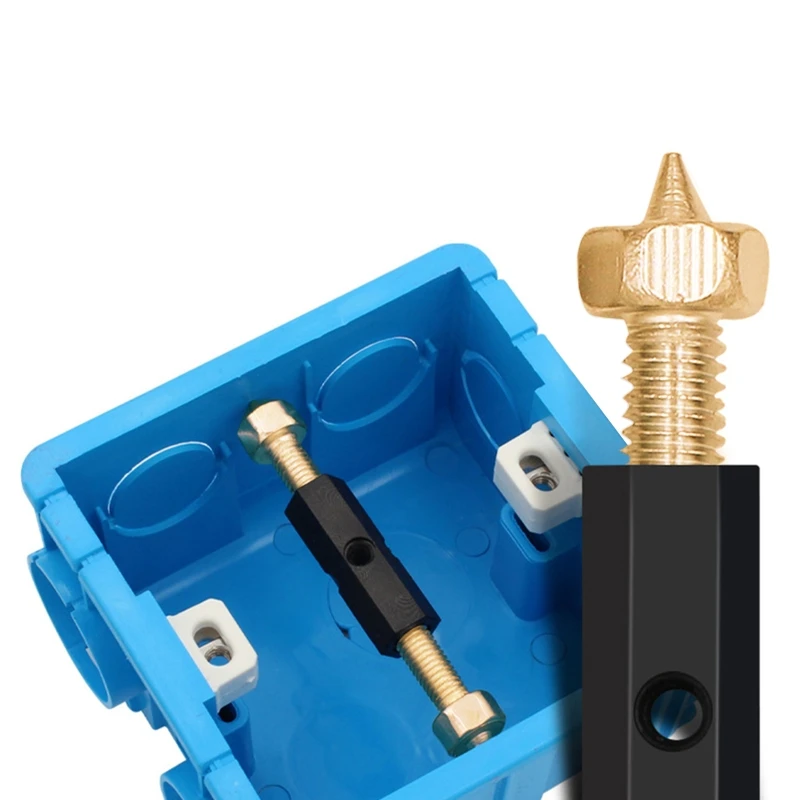 10 pezzi riparatore di Cassette riparatore di scatole elettriche viti per Cassette asta di supporto per riparazione di interruttori a parete