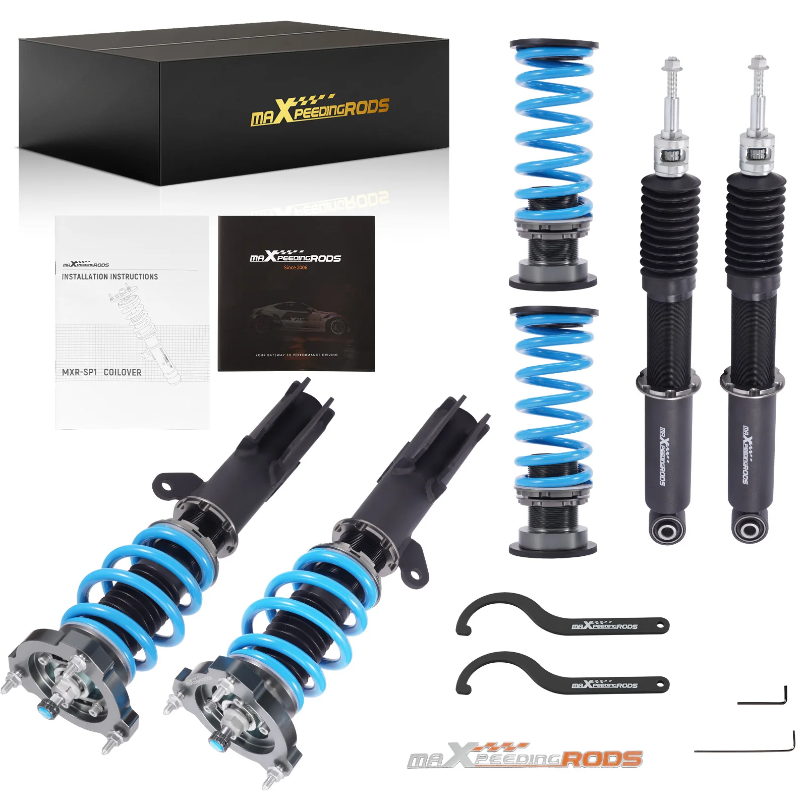 

Maxpeedingrods 24-ступенчатые демпферные койловеры, комплект подвески для Toyota Corolla Sedan Hatchback E210 2020-2025