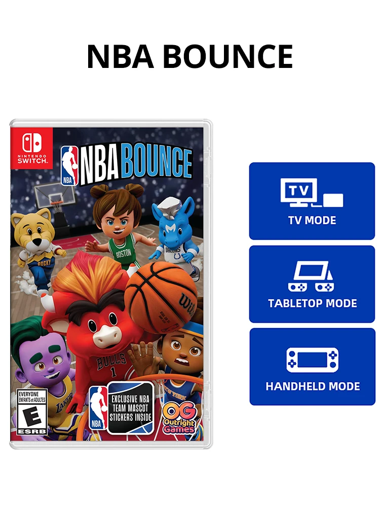 Nintendo - NBA BOUNCE -US version Nintendo Switch Game Physical Cartridge for Nintendo Switch OLED Lite