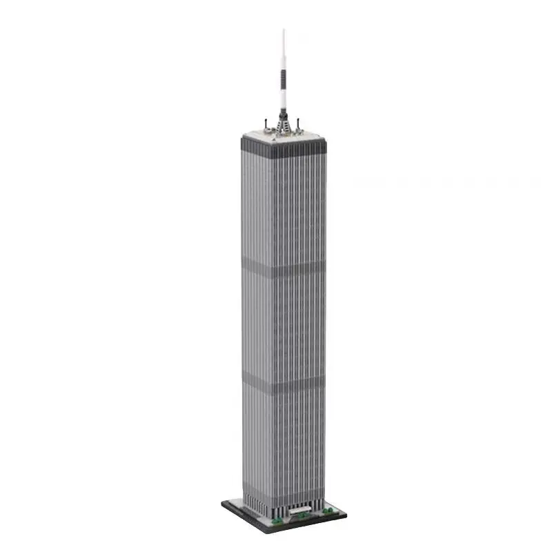 

Building Blocks Street View MOC World Trade Center Tower 1:800 Scale (North Tower) 2126PCS Gift for Boys and Girls